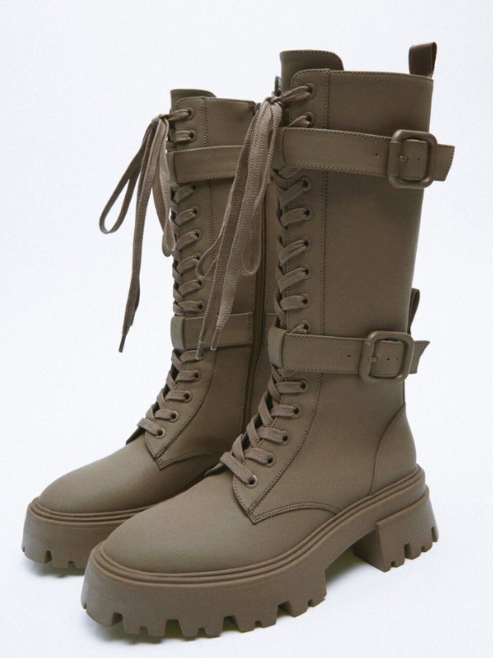 Brand New Combat Boots - Zara - Size 8
